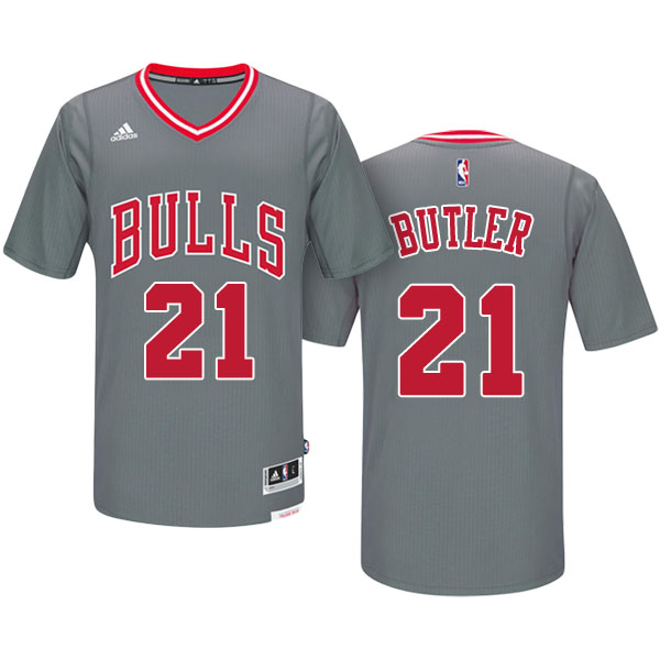 maglietta jimmy butler 21 con chicago bulls 2016 grigio