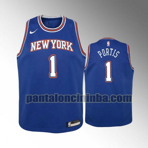 Canotta Bambino basket bobby portis 1 New York Knicks Blu City Edition 2020