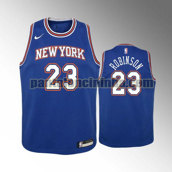 Canotta Bambino basket mitchell robinson 23 New York Knicks Blu City Edition 2020