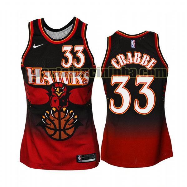 Canotta Uomo basket Allen Crabbe 33 Atlanta Hawks Nero Retro