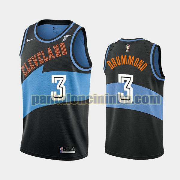 Canotta Uomo basket Andre Drummond 3 Cleveland Cavaliers Nero City Edition 2020