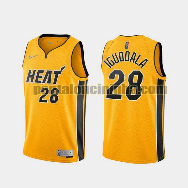 Canotta Uomo basket Andre Iguodala 28 Miami Heat Giallo 2021