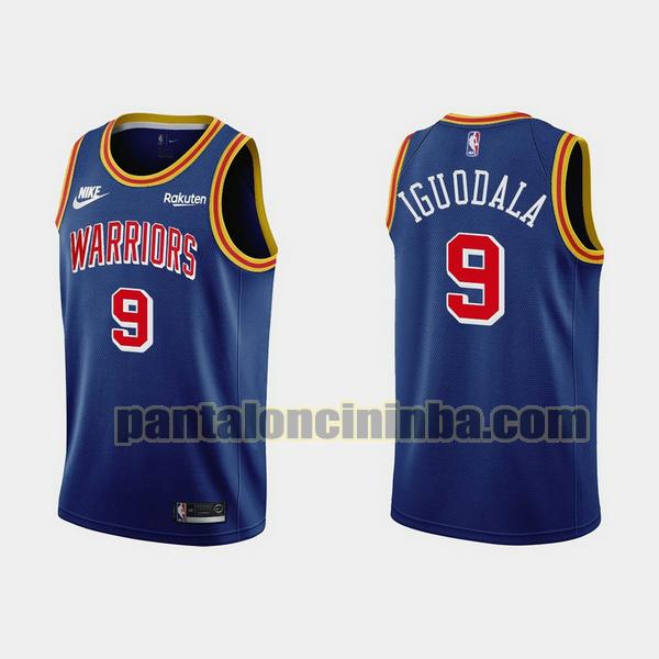 Canotta Uomo basket Andre Iguodala 9 Golden State Warriors Blu 2021-2022