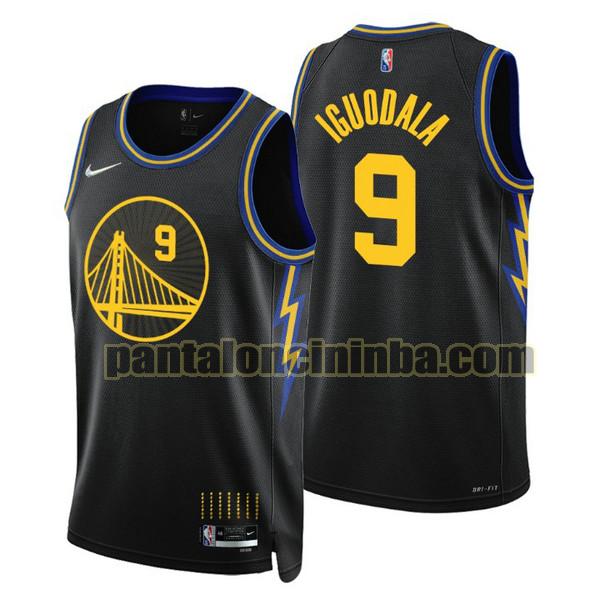 Canotta Uomo basket Andre Iguodala 9 Golden State Warriors Nero 2021-2022