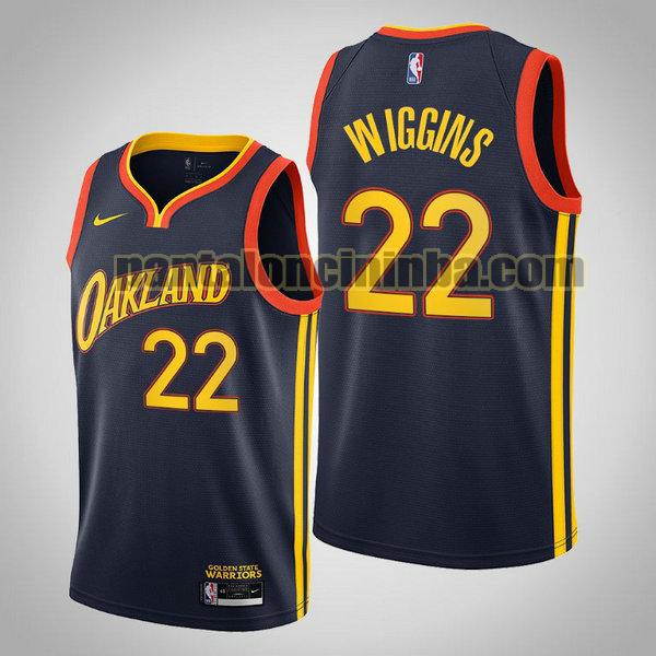 Canotta Uomo basket Andrew Wiggins 22 Golden State Warriors Blu 2020 2021
