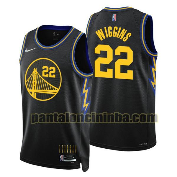 Canotta Uomo basket Andrew Wiggins 22 Golden State Warriors Nero 2021-2022