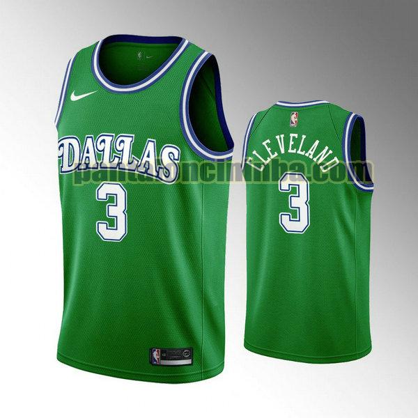 Canotta Uomo basket Antonius Cleveland 3 Dallas Mavericks Verde Retro