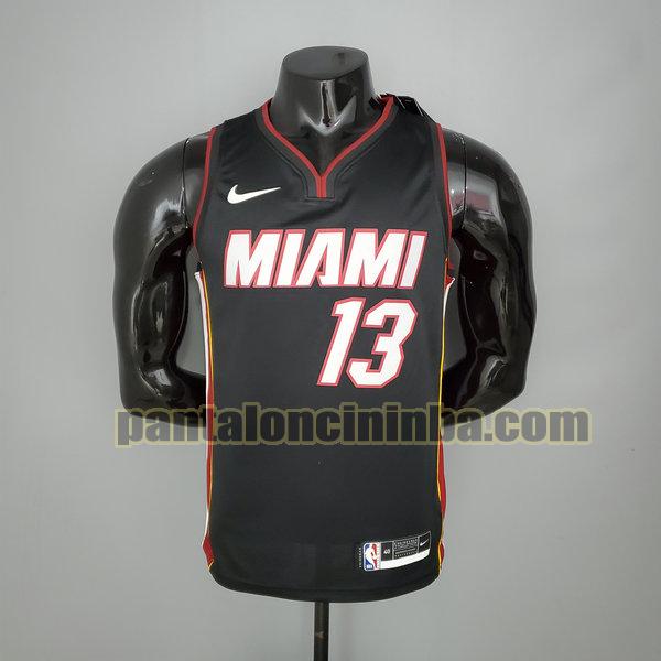 Canotta Uomo basket Bam Adebayo 13 Miami Heat Nero Versione Fan