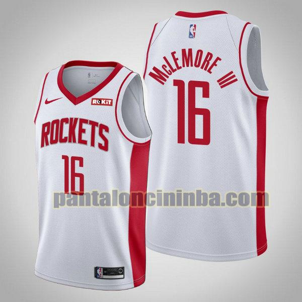 Canotta Uomo basket Ben McLemore 16 Houston Rockets Bianca City Edition 2020