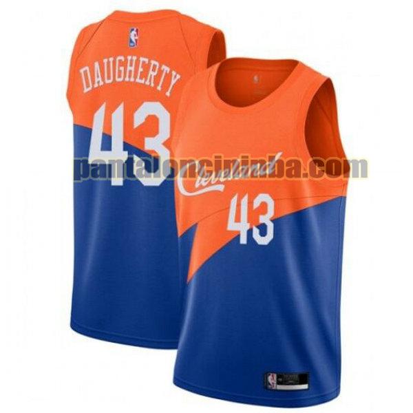 Canotta Uomo basket Brad Daugherty 43 Cleveland Cavaliers Blu City Edition 2020