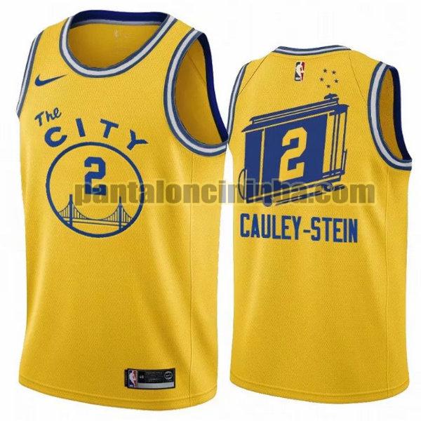 Canotta Uomo basket Cauley Stein 2 Golden State Warriors Giallo City Edition 2020