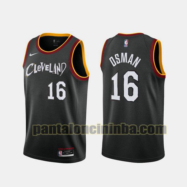 Canotta Uomo basket Cedi Osman 16 Cleveland Cavaliers Nero 2021