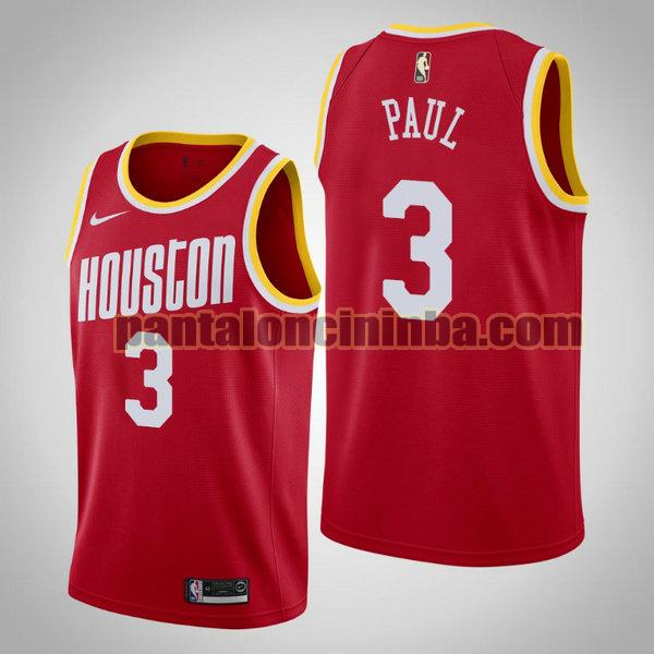 Canotta Uomo basket Chris Paul 3 Houston Rockets Rosso City Edition 2020