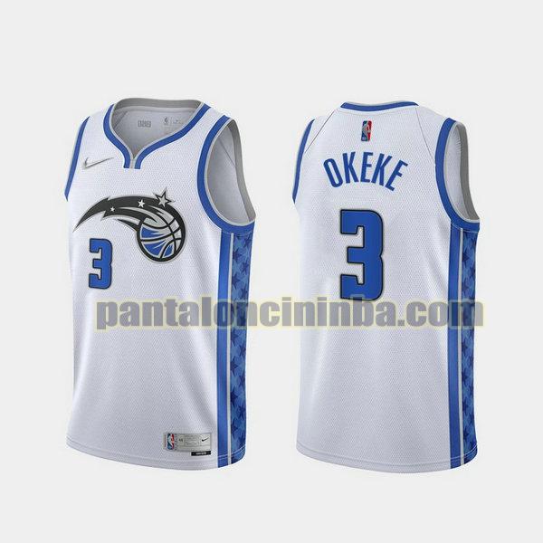 Canotta Uomo basket Chuma Okeke 3 Orlando Magic Bianco 2021