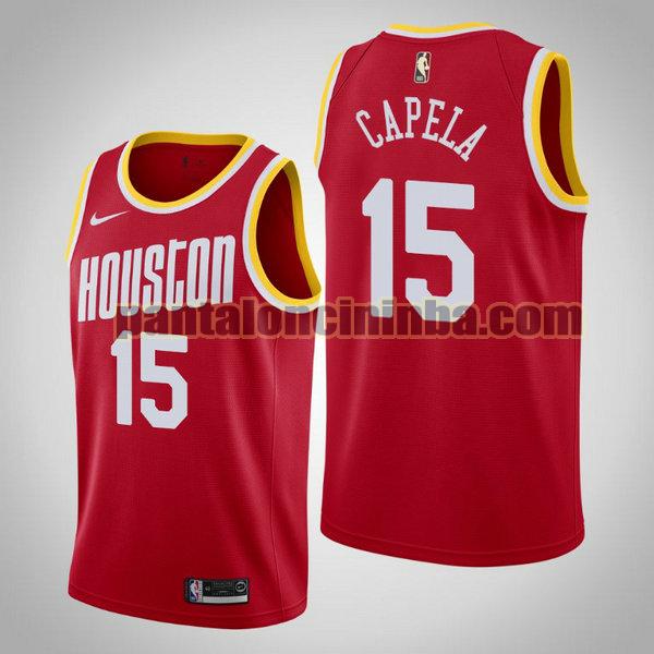 Canotta Uomo basket Clint Capela 15 Houston Rockets Rosso City Edition 2020