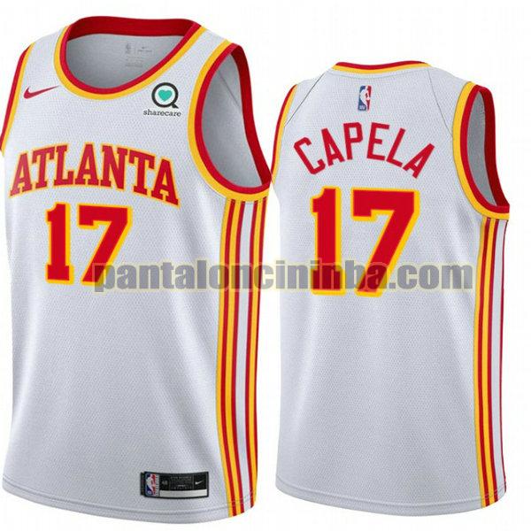 Canotta Uomo basket Clint Capela 17 Atlanta Hawks Bianca 2021