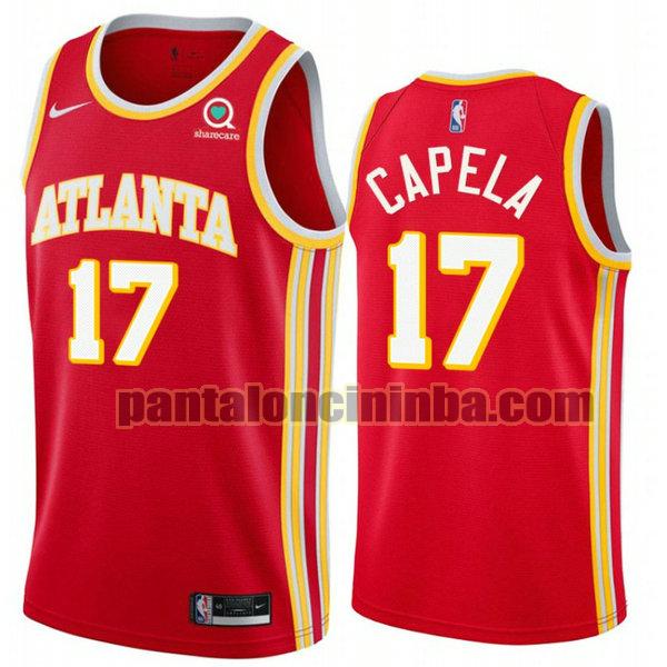 Canotta Uomo basket Clint Capela 17 Atlanta Hawks Rosso 2021