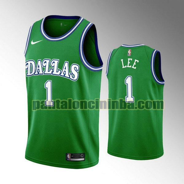 Canotta Uomo basket Courtney Lee 1 Dallas Mavericks Verde Retro