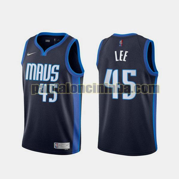 Canotta Uomo basket Courtney Lee 45 Dallas Mavericks Blu 2021