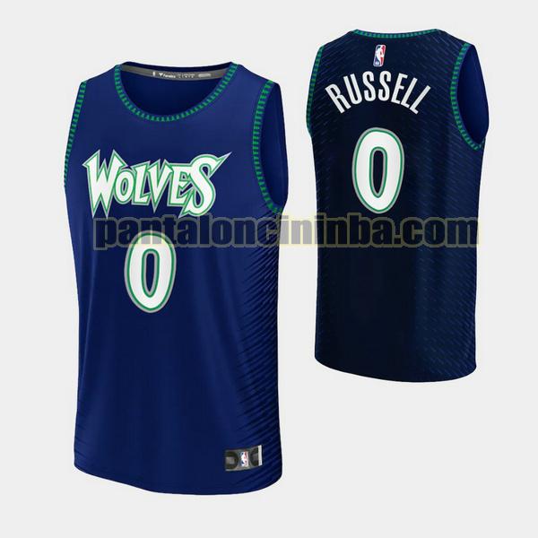 Canotta Uomo basket D'Angelo Russell 0 Minnesota Timberwolves Blu 2021-2022