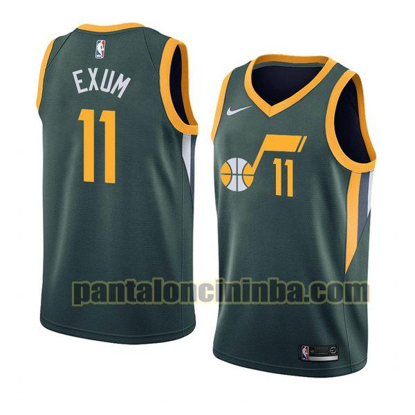 Canotta Uomo basket Dante Exum 11 Utah Jazz Verde City Edition 2020