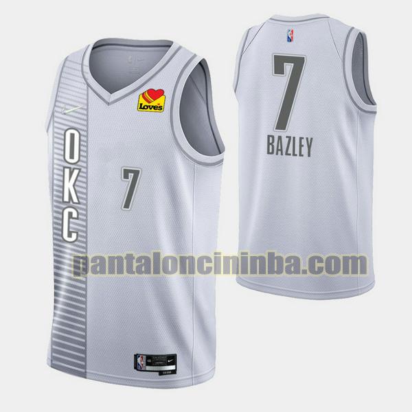 Canotta Uomo basket Darius Bazley 7 Oklahoma City Thunder Grigio