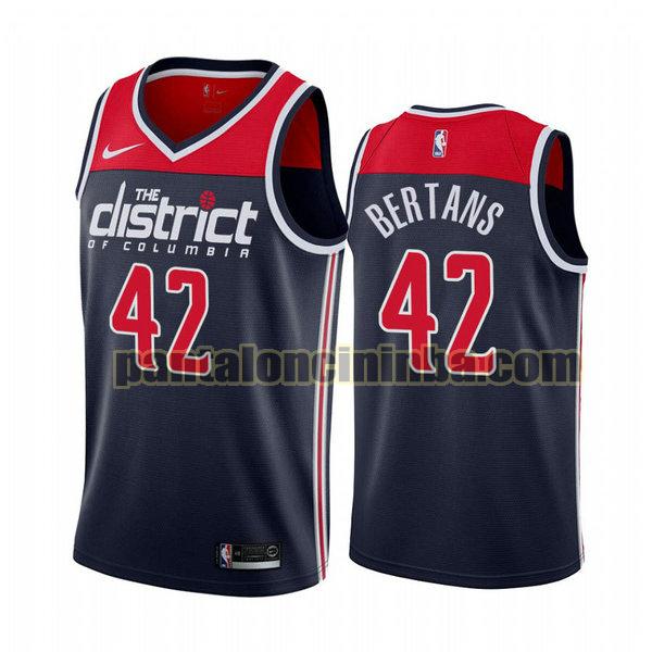 Canotta Uomo basket Davis Bertans 42 Washington Wizards Blu City Edition 2020