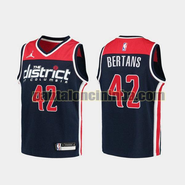 Canotta Uomo basket Davis Bertans 42 Washington Wizards Navy 2021