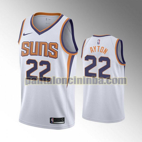 Canotta Uomo basket DeAndre Ayton 22 Phoenix Suns Bianca City Edition 2020