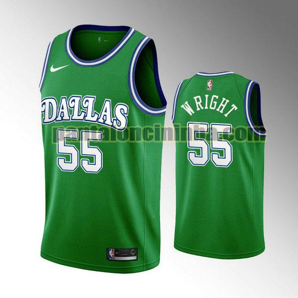 Canotta Uomo basket Delon Wright 55 Dallas Mavericks Verde Retro