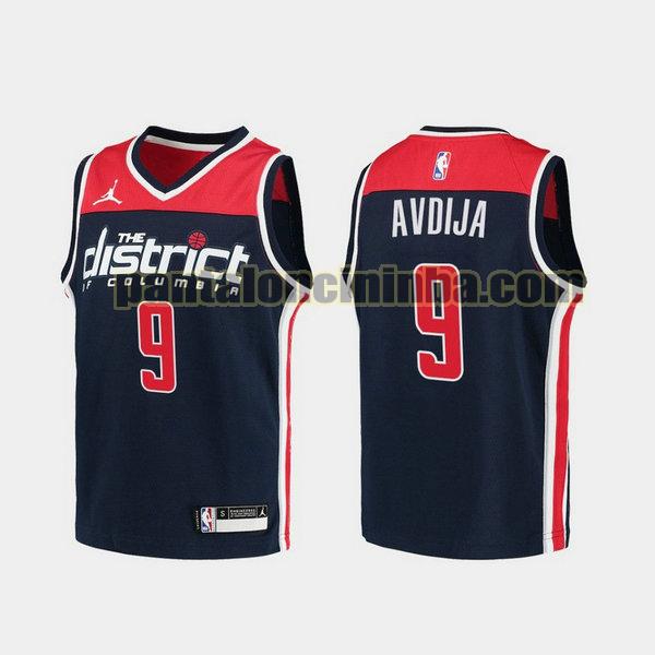 Canotta Uomo basket Deni Avdija 9 Washington Wizards Navy 2021