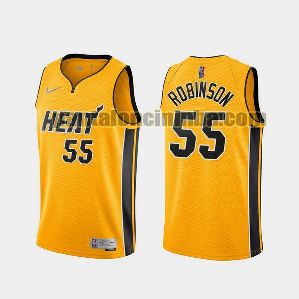 Canotta Uomo basket Duncan Robinson 55 Miami Heat Giallo 2021