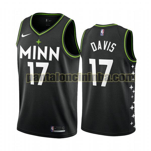 Canotta Uomo basket Ed Davis 17 Minnesota Timberwolves Nero 2021