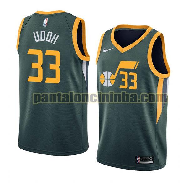 Canotta Uomo basket Ekpe Udoh 33 Utah Jazz Verde City Edition 2020