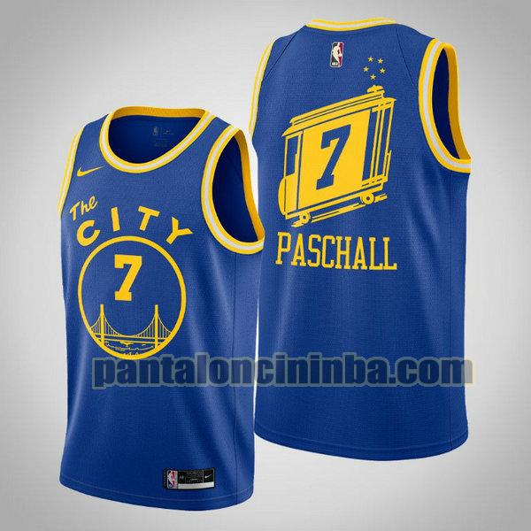 Canotta Uomo basket Eric Paschall 7 Golden State Warriors Blu 2020 21