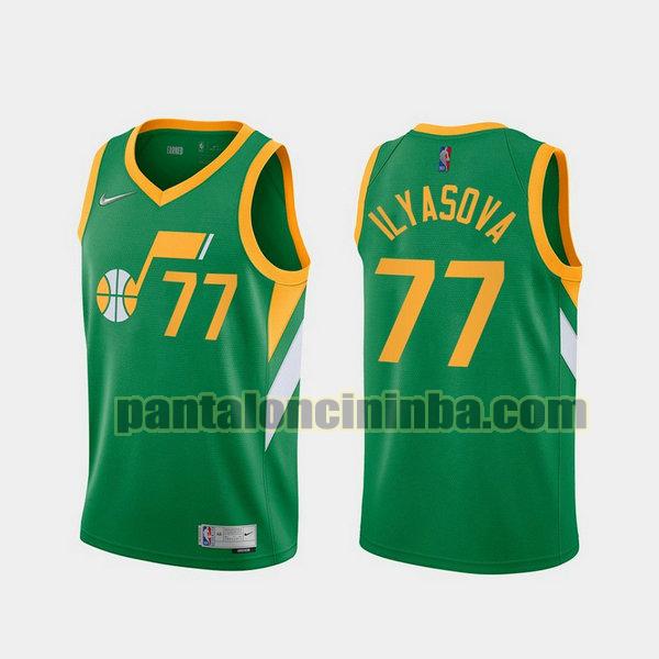 Canotta Uomo basket Ersan Ilyasova 77 Utah Jazz Verde 2021