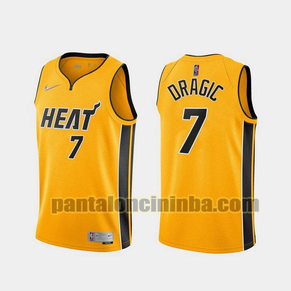 Canotta Uomo basket Goran Dragic 7 Miami Heat Giallo 2021