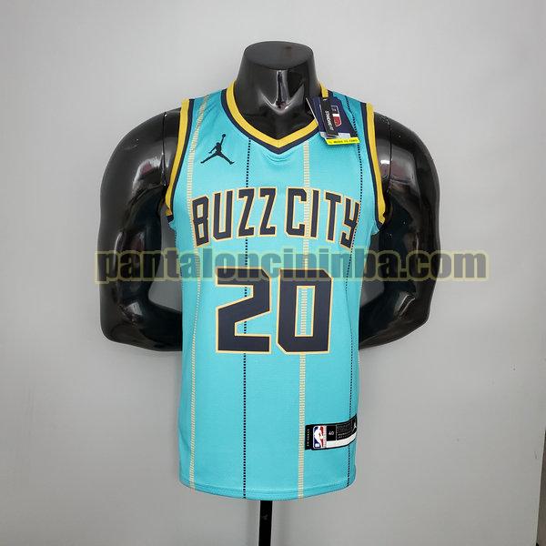 Canotta Uomo basket Gordon Hayeard 20 Charlotte Hornets Verde Versione Fan