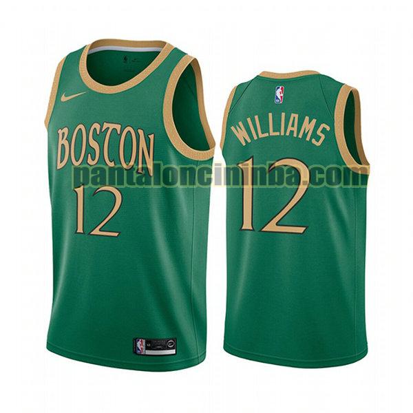 Canotta Uomo basket Grant Williams 12 Boston Celtics Verde City Edition 2020