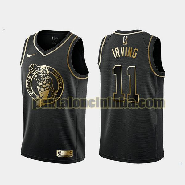 Canotta Uomo basket Irving 11 Boston Celtics Nero City Edition 2020