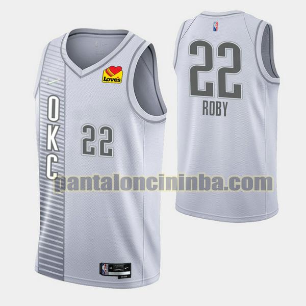 Canotta Uomo basket Isaiah Roby 22 Oklahoma City Thunder Grigio