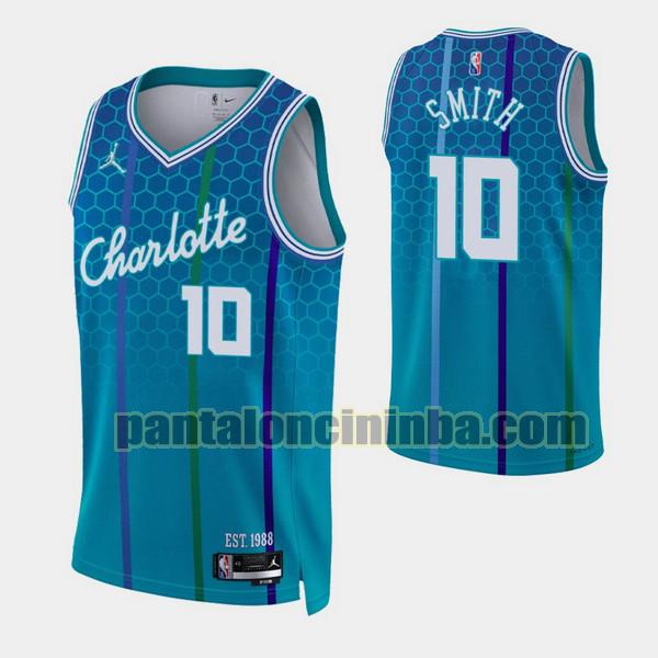Canotta Uomo basket Ish Smith 10 Charlotte Hornets Blu 2021-2022