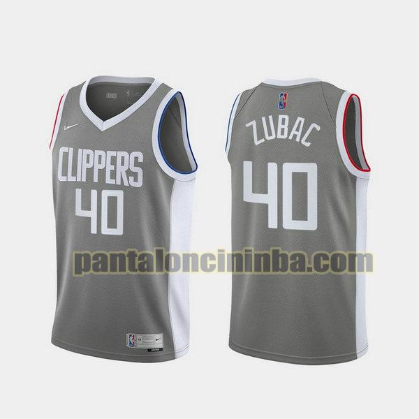 Canotta Uomo basket Ivica Zubac 40 Los Angeles Clippers Grigio 2021