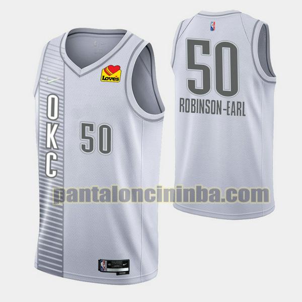 Canotta Uomo basket JJeremiah Robinson-Earl 50 Oklahoma City Thunder Grigio