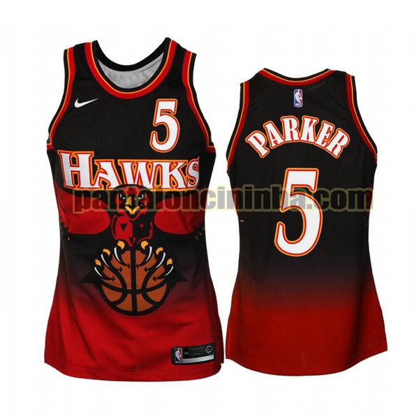 Canotta Uomo basket Jabari Parker 5 Atlanta Hawks Nero Retro