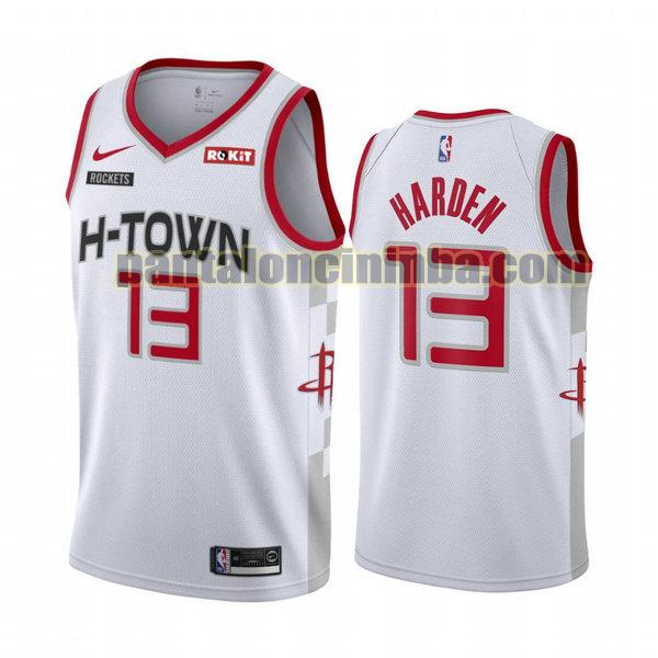 Canotta Uomo basket James Harden 13 Houston Rockets Bianca City Edition 2020