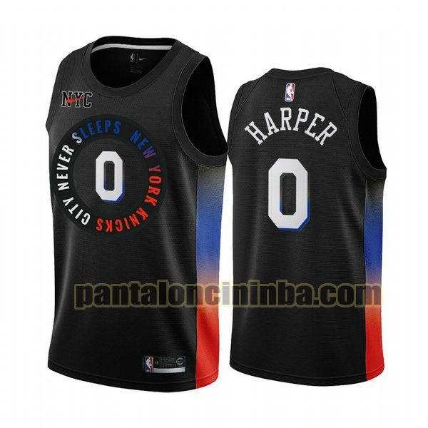 Canotta Uomo basket Jared Harper 0 New York Knicks Nero 2020 2021