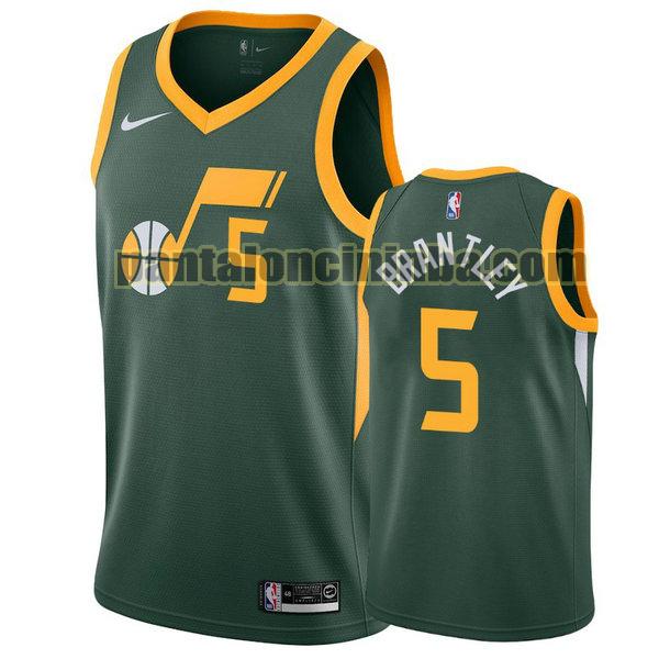 Canotta Uomo basket Jarrell Brantley 5 Utah Jazz Verde City Edition 2020