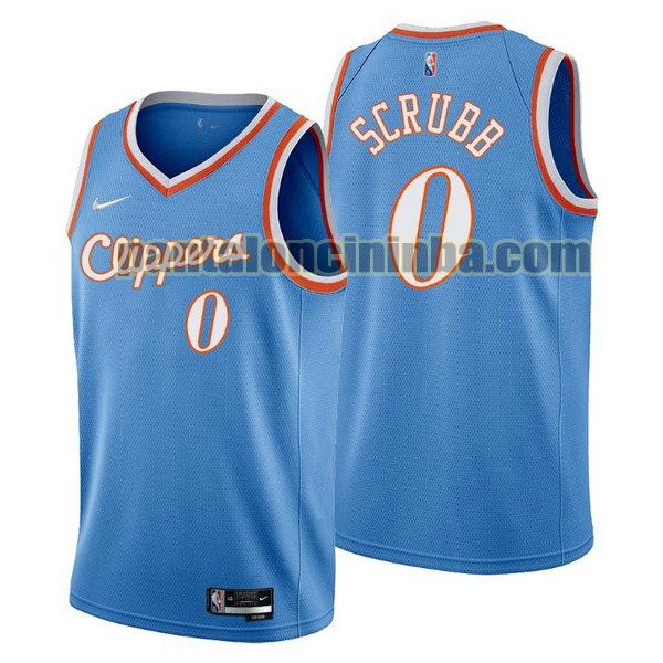 Canotta Uomo basket Jay Scrubb 0 Los Angeles Clippers Blu 2021-2022