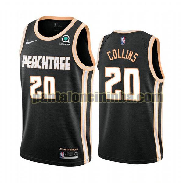 Canotta Uomo basket John Collins 20 Atlanta Hawks Nero City Edition 2020